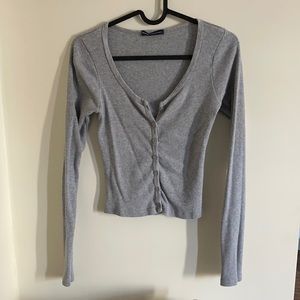 Long sleeve ribbed top